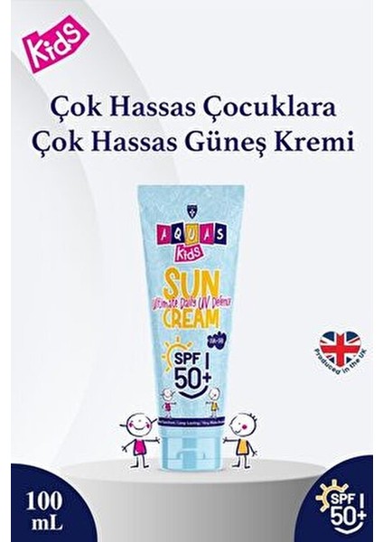 Kids Güneş Kremi SPF 50+ Suya Dayanıklı Çocuklar İçin 150 ml fiyatları