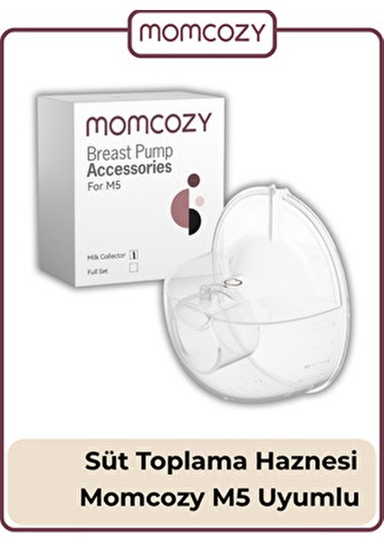 Süt Toplama Haznesi M5 Göğüs Pompası İçin Uyumlu Şeffaf Yedek Parça