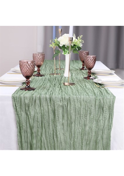 6pack 35X120 Inç Masa Koşucusu, Peynir Kumaş Masa Koşucusu Gelin Bebek Duşu Düğün Doğum Günü Dekorasyonu Yeşil (Yurt Dışından) modelleri