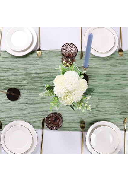 6pack 35X120 Inç Masa Koşucusu, Peynir Kumaş Masa Koşucusu Gelin Bebek Duşu Düğün Doğum Günü Dekorasyonu Yeşil (Yurt Dışından) fırsatları