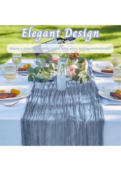 6pack 35X120 Inç Masa Koşucusu, Gelin Bebek Duşu Düğün Doğum Günü Dekorasyon Mavi Için Peynir Kumaş Masa Koşucusu (Yurt Dışından) fırsatları