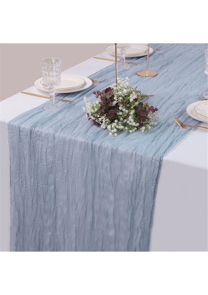 6pack 35X120 Inç Masa Koşucusu, Gelin Bebek Duşu Düğün Doğum Günü Dekorasyon Mavi Için Peynir Kumaş Masa Koşucusu (Yurt Dışından) indirimleri