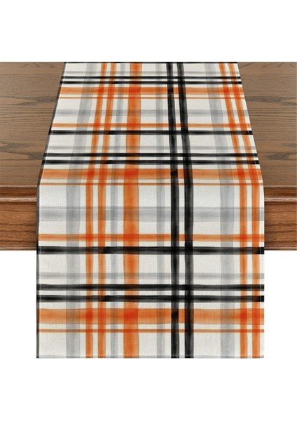 Sonbahar Çizgi Tümık Basılı Masa Bayrağı Keten Dayanıklı Masa Bezi Partisi Ayarı Tören Masa Havlu Yemek Masa Dekoru (Yurt Dışından) fiyatları