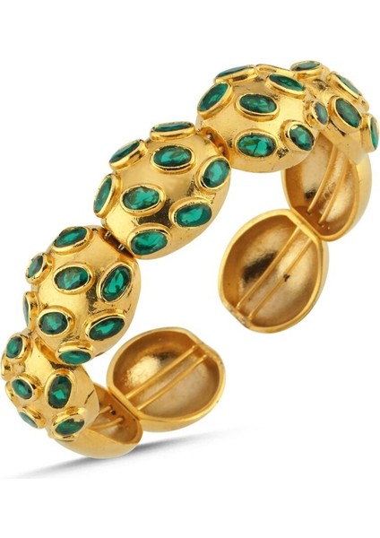 Antik Oval Taşlı Bilezik