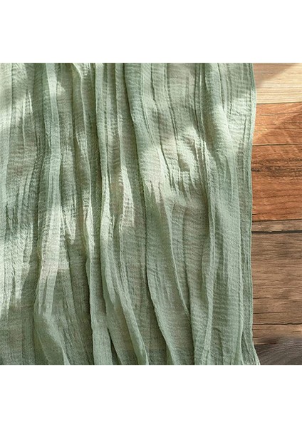 Masa Runner Boho Gazlı Bez Masa Masa Koşucu Rustik Sheer Runner Düğün Bebek Duş Masası Süslemeleri 90X400CM (Yurt Dışından) fırsatları