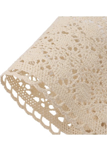 Masa Runner Macrame Boho Style Bej Krem (15 x 200 Cm) Masa Koşucu, Vintage Tığ Rustik, Düğün (Yurt Dışından)