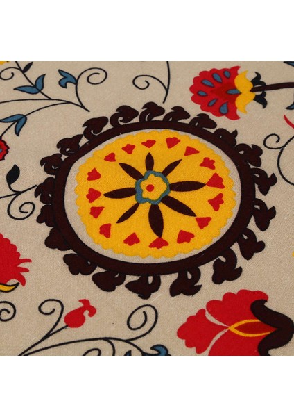 Vintage Kare Pamuk Keten Dantel Güneş Çiçek Masa Örtüsü, Yıkanabilir Masa Örtüsü Akşam Yemeği Piknik Masası Bezi Ev Dekorasyon Çeşitli Boyut (Yurt Dışından) fırsatları