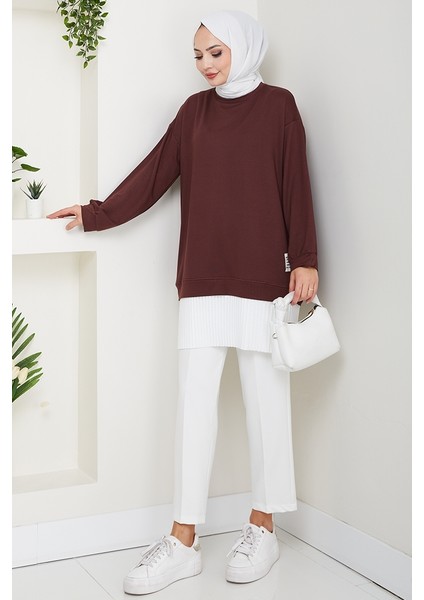 Arma Detay Piliseli Oysho Tunik 1627 - Acı Kahve fiyatları