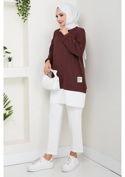 Arma Detay Piliseli Oysho Tunik 1627 - Acı Kahve indirimleri
