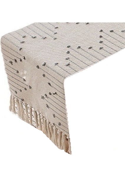 Masa Bayrağı Çay Bayrağı Kumaş Masa ile Kumaş Ev Mobilyası Bezi Masa Örtüsü 33X224CM (Yurt Dışından)