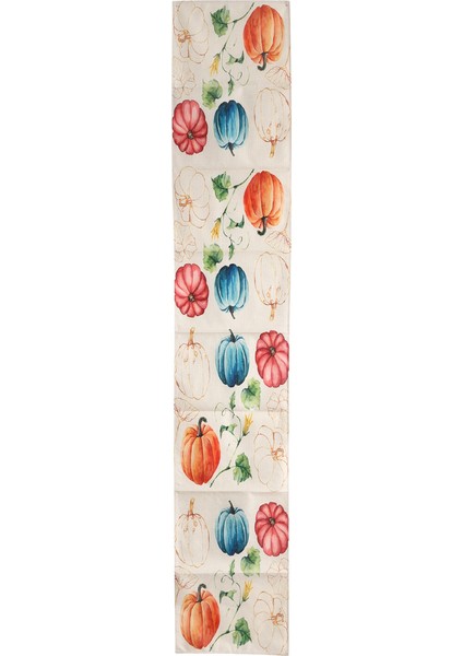 Sonbahar Okaliptüs Bırakan Kabak Masa Koşucu, Sonbahar Şükran Günü Mutfak Yemek Masa Dekorasyonu Kapalı B Için (Yurt Dışından)