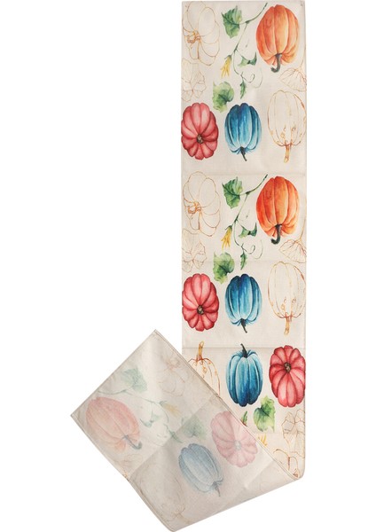 Sonbahar Okaliptüs Bırakan Kabak Masa Koşucu, Sonbahar Şükran Günü Mutfak Yemek Masa Dekorasyonu Kapalı B Için (Yurt Dışından) fiyatları