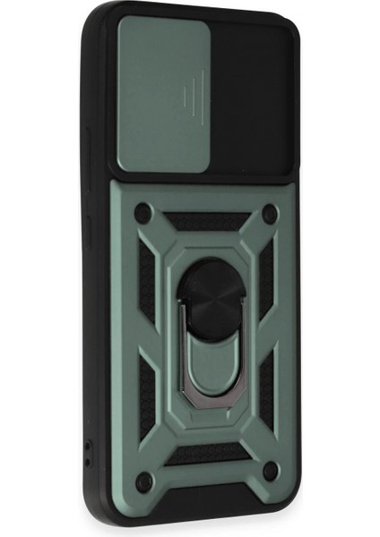 Samsung Galaxy A34 5g Kılıf Pars Lens Yüzüklü Silikon - Yeşil fiyatları