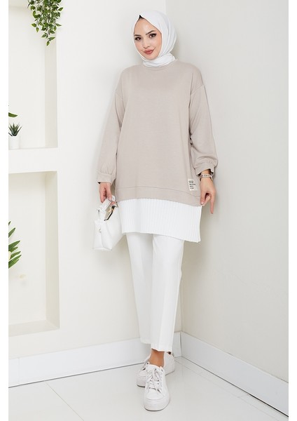 Arma Detay Piliseli Oysho Tunik 1627 - Taş fiyatları