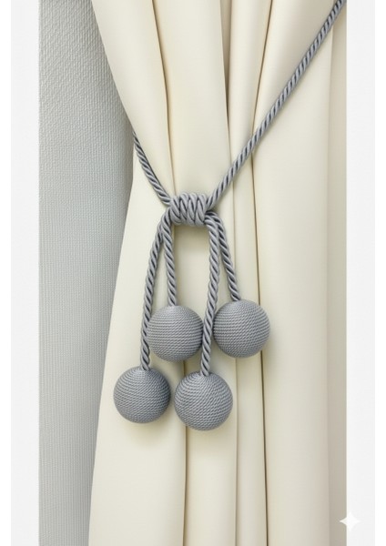 Modern Sarım 4 Toplu Braçol Kornişe Takmatik Ipli Tavan Perde aksesuarı