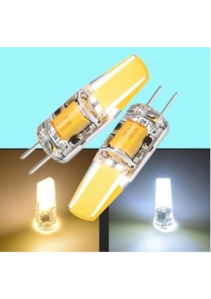 CT-4252 4W 12V G4 Duy Spot Cob Ledli Kapsül Beyaz Işık Ampül 6400K
