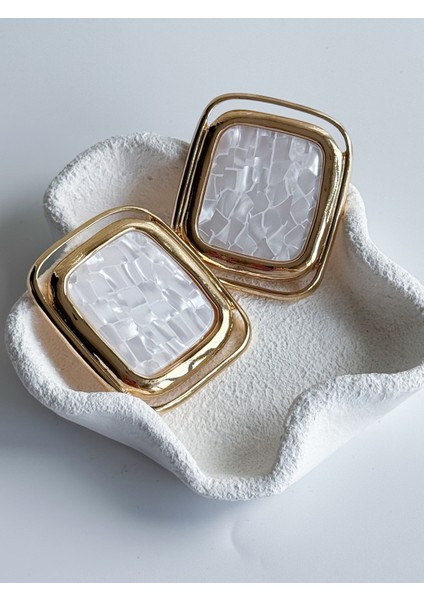 Beyaz Büyük Boy Küpe fiyatları