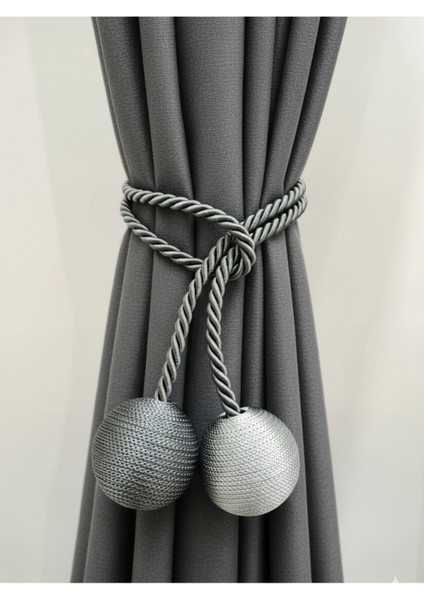 Iki Toplu Yan Bağlama Fon Perde Toplama Aparatı