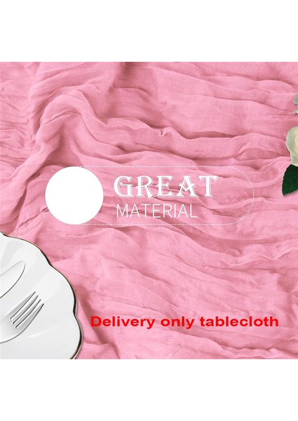 6 Paket Pembe Cheesecloth Masa Koşucusu 35X120IN Boho Gazlı Bez Masa Koşucusu Düğün Gelin Bebek Duş Partisi Dekor (Yurt Dışından) indirimleri
