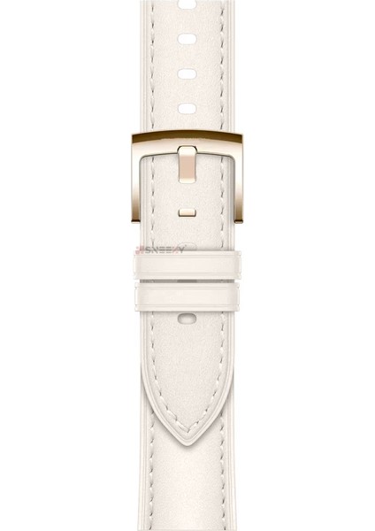 Huawei Watch Gt6 41MM Ile Uyumlu Starlight Gold Metal Tokalı Deri Zarif Şık Kordon fırsatları