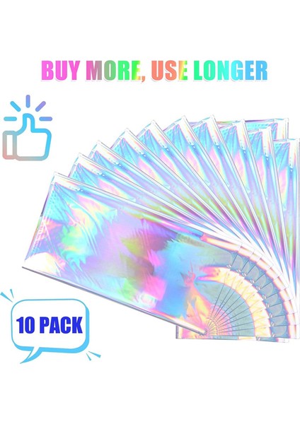 10 Paket Renkli Lazer Masa Örtüsü, Holografik Masa Bezi, 54 x 108 Inç Dikdörtgen Disko Masa Bezi, Parıltı Masa Örtüsü (Yurt Dışından) fiyatları