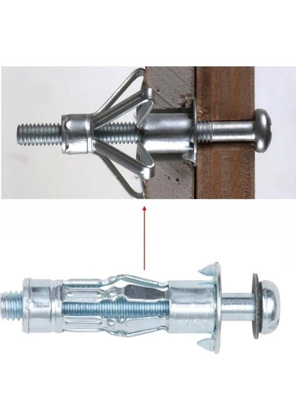 Çelik Alçıpan Boşluk Dübel Tuğla Paraşüt Duvar Bims Tuğla 4X38 Metal 5 Adet Dübel fiyatları