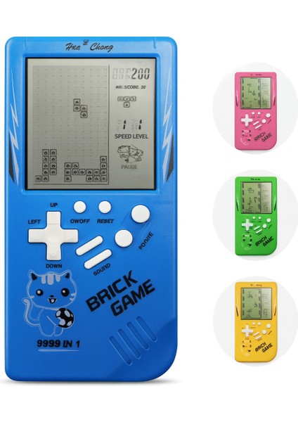 9999 In 1 Brain Game – Renkli Retro El Oyun Konsolu Oyun Makinesi Şarjlı ve Pilli