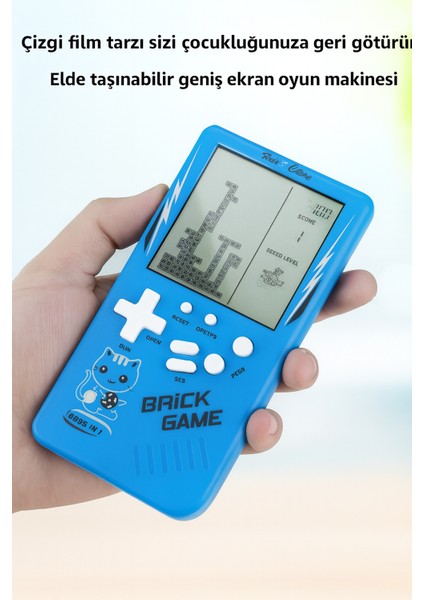 9999 In 1 Brain Game – Renkli Retro El Oyun Konsolu Oyun Makinesi Şarjlı ve Pilli fiyatları