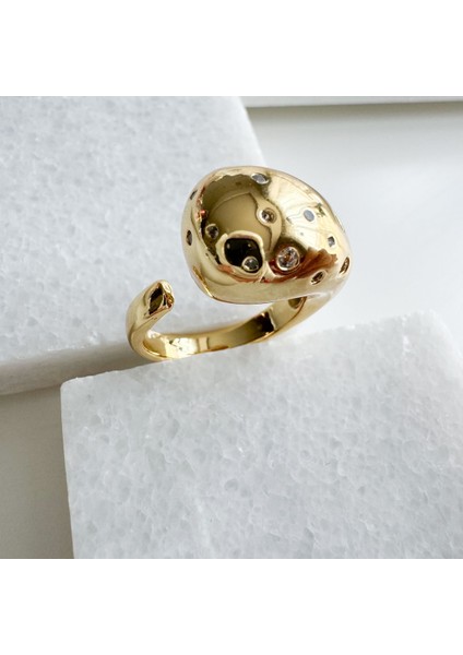 Taşlı Damla Yüzük