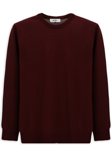 Bisiklet Yaka Regular Fit Yünlü Triko Kazak