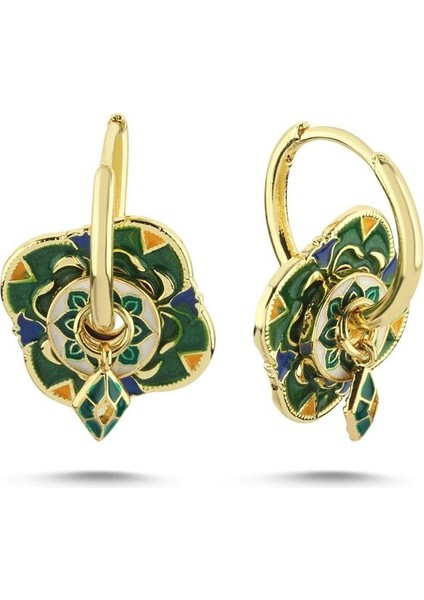 Çelik Charm Halka Küpe