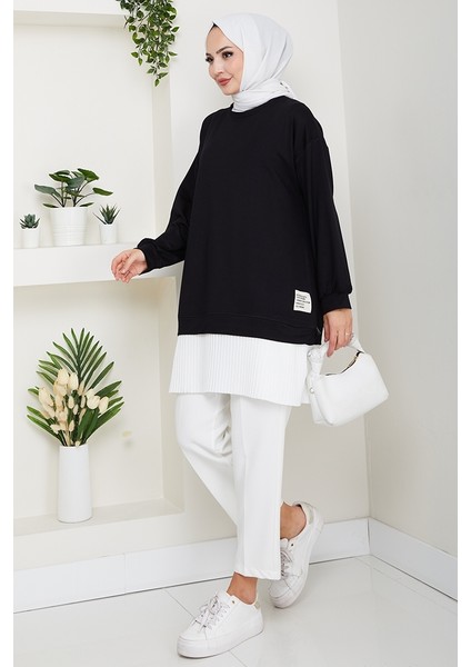 Arma Detay Piliseli Oysho Tunik 1627 - Siyah indirimleri
