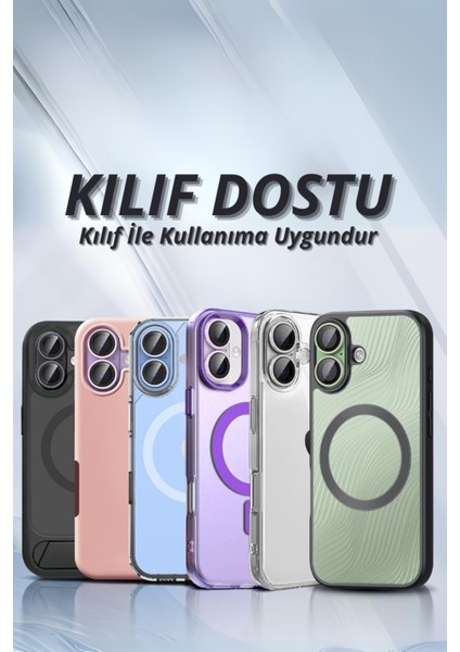 (Metal) iPhone 17 Uyumlu Metal Yeşil Çerçeveli Kamera Lens Koruyucu fırsatları