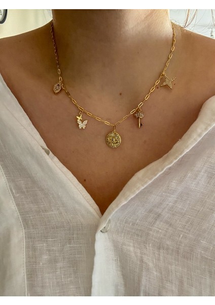 Çelik Charm Kolye modelleri