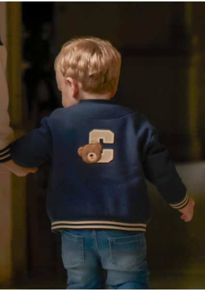 1-4 Yaş Arası Kolej Ceketi - Mavi