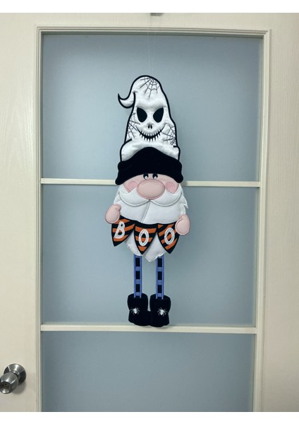 Halloween Boo Gnome - Şanslı Halloween Cücesi Kapı Süsü