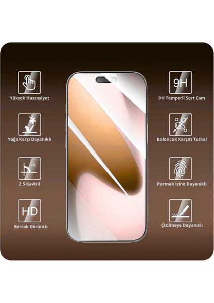 2 Adet iPhone 17 Pro Uyumlu Hd+ 0,26MM 9h Temperli Cam Ekran Koruyucu fiyatları