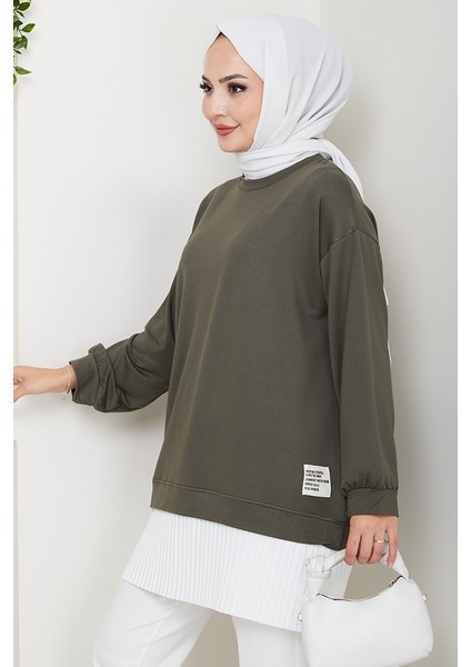 Arma Detay Piliseli Oysho Tunik 1627 - Haki fırsatları