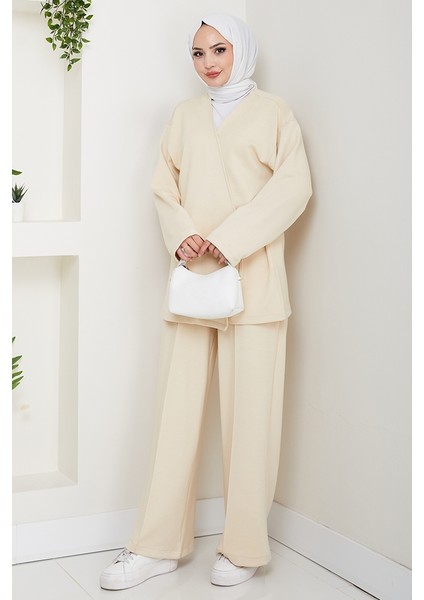 Kimonolu Oysho Ikili Takım 1623 - Bej fırsatları
