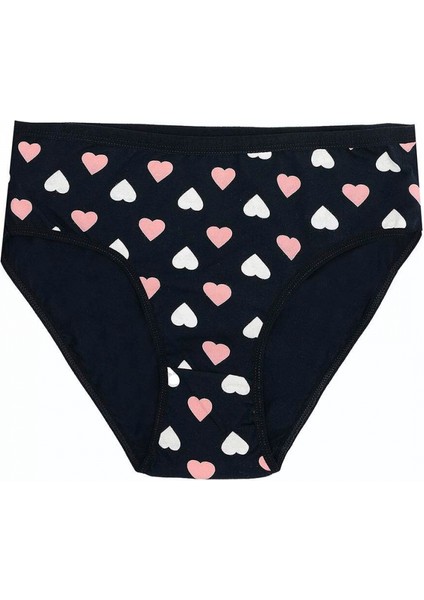 Büyük Beden Pamuklu Likralı Karışık Renkli 3'lü Külot modelleri