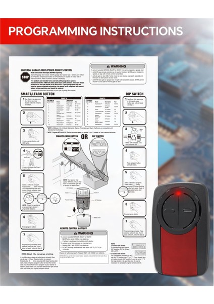 375UT 380UT Evrensel Garaj Kapısı Açıcı Uzaktan Kumanda Liftmaster 375LM Garaj Kapı Açıcı 2 Pcs (Yurt Dışından) fırsatları