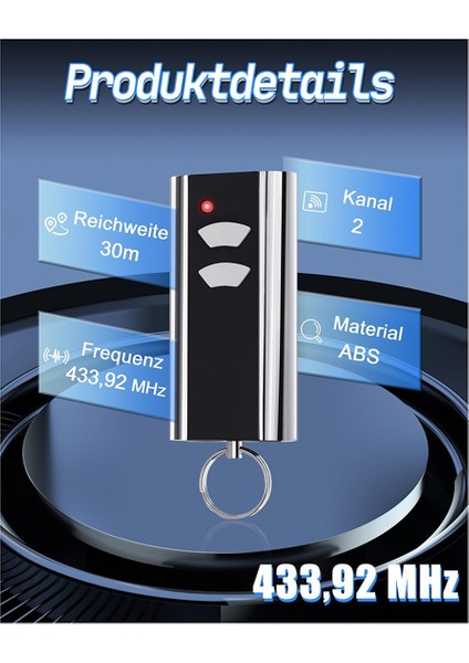 Garaj Kapısı El Verici Standart Çelik RCU433-2K, EA433-2K-GARAJ Kapısı Sürücüsü Uzaktan Kumanda (Yurt Dışından) modelleri