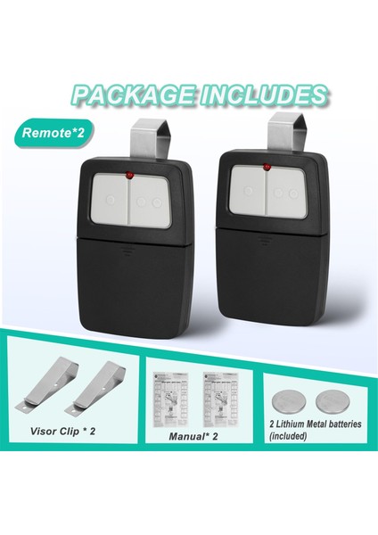 Garaj Kapısı Açıcı Clicker Liftmaster Chamberlain Genie Lineer Garaj Kapı Uzaktan Kumandası, Dip Switch Için, 375LM 375UT (Yurt Dışından) indirimleri