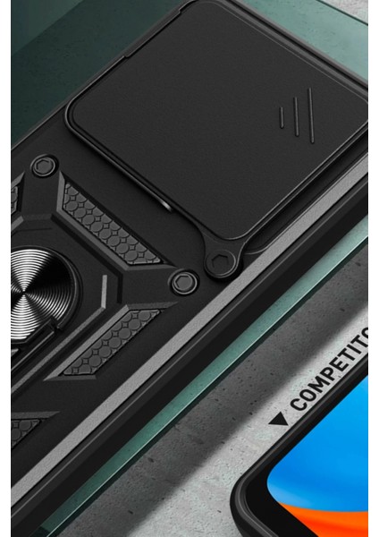 Xiaomi Mi 14T Pro Kılıf Pars Lens Yüzüklü Silikon - Siyah fiyatları