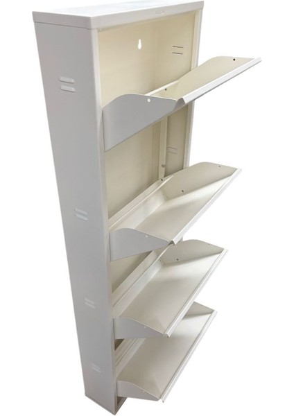 Metal Ayakkabılık 4 Lü Beyaz indirimleri