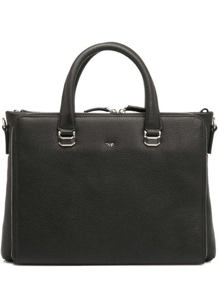 Siyah Hakiki Deri Erkek Evrak Çantası - S1EV00021404-A41