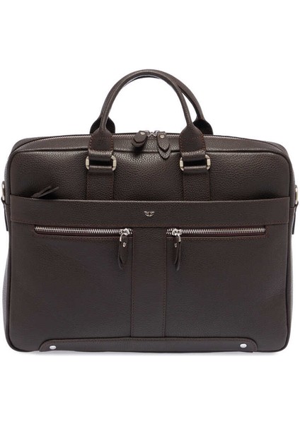 Kahve Hakiki Deri Erkek Evrak Çantası - S1EV00021476-A42