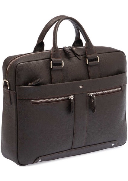 Kahve Hakiki Deri Erkek Evrak Çantası - S1EV00021476-A42