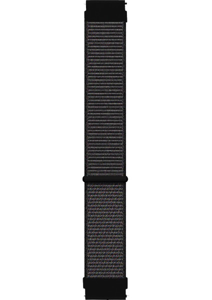 Huawei Watch Gt 6 46MM Hasırlı Kordon Woven Sport Loop Siyah
