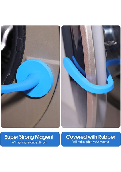 Ön Yüklemeli Çamaşır Makinesi Kapı Durdurucu, Mıknatıs Tabanlı Esnek Çamaşır Makinesi Kapı Durdurucu (Mavi) (Yurt Dışından) fırsatları